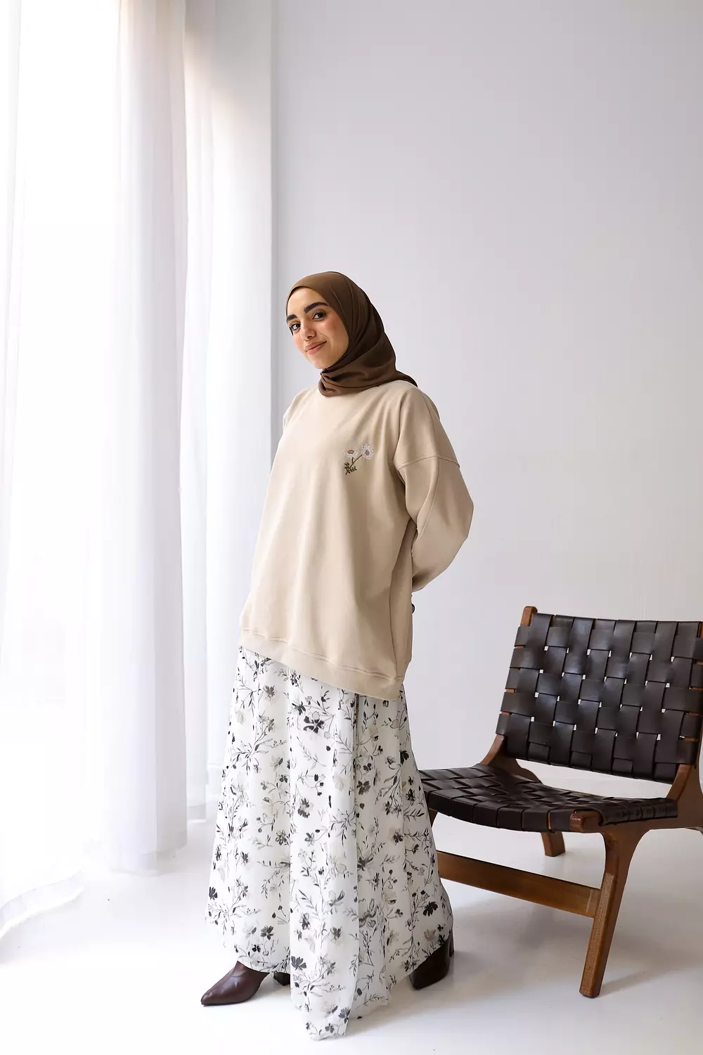  violet over size hoodie 🤍 8