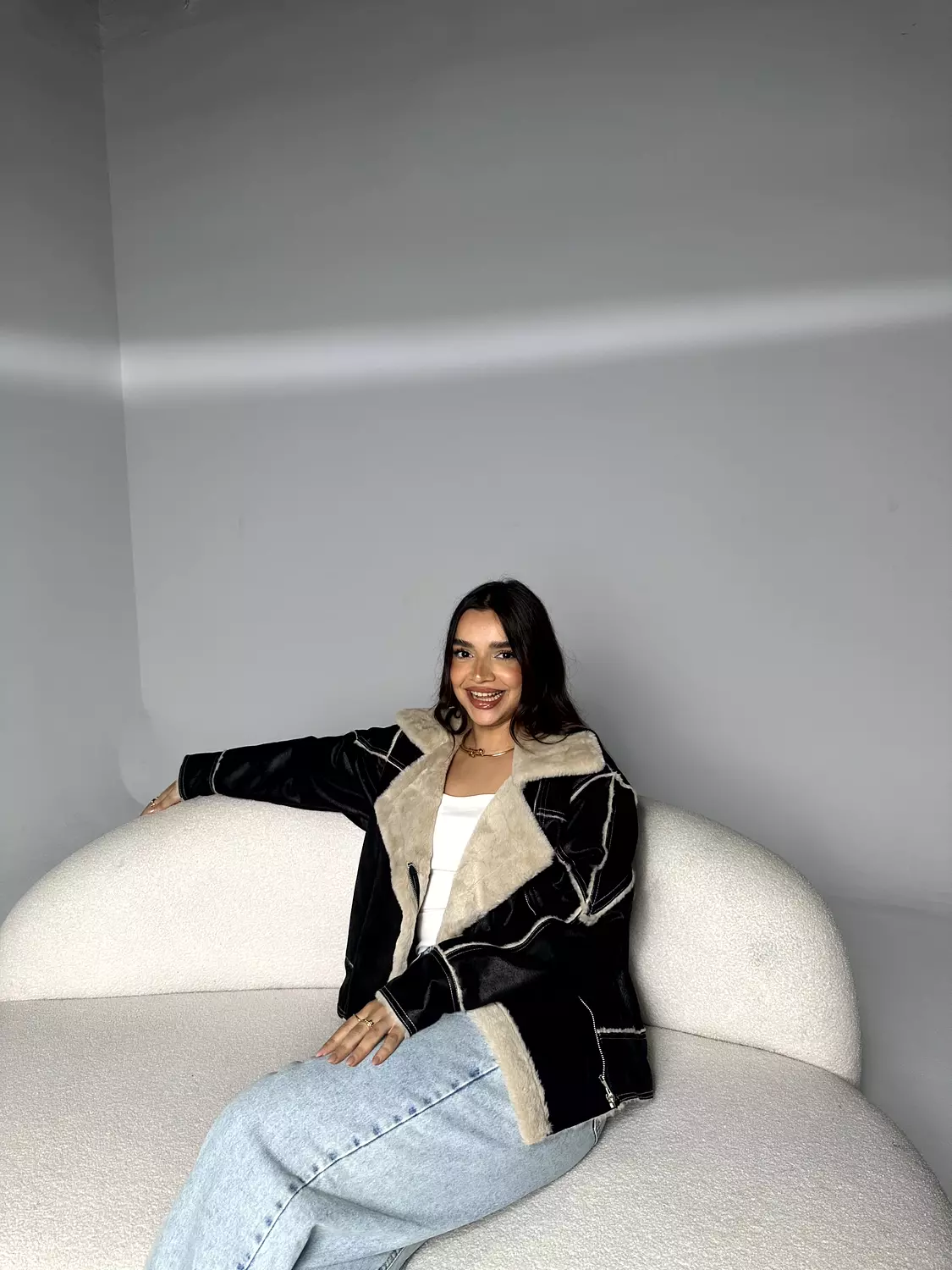 Fur Leather Jacket 1