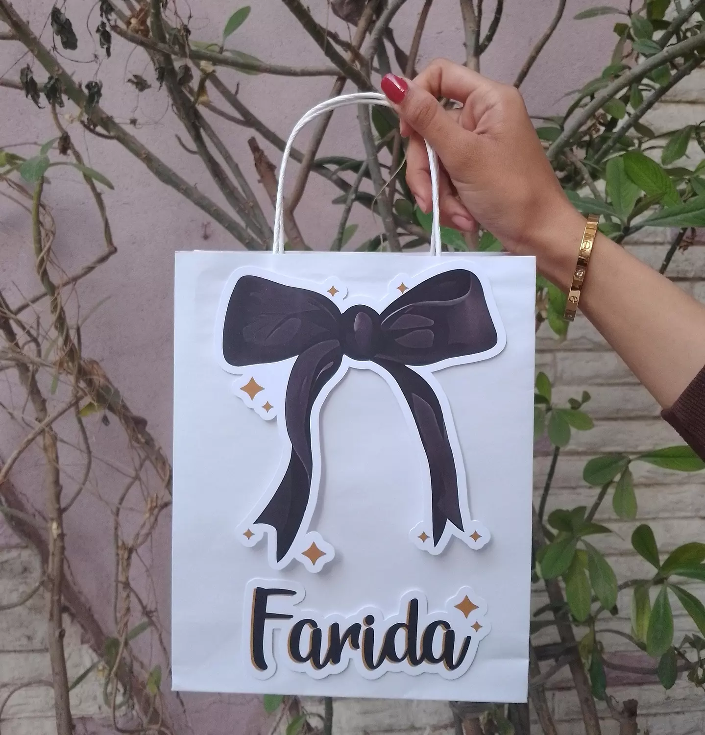 Black Ribbon Bows Pouch 1