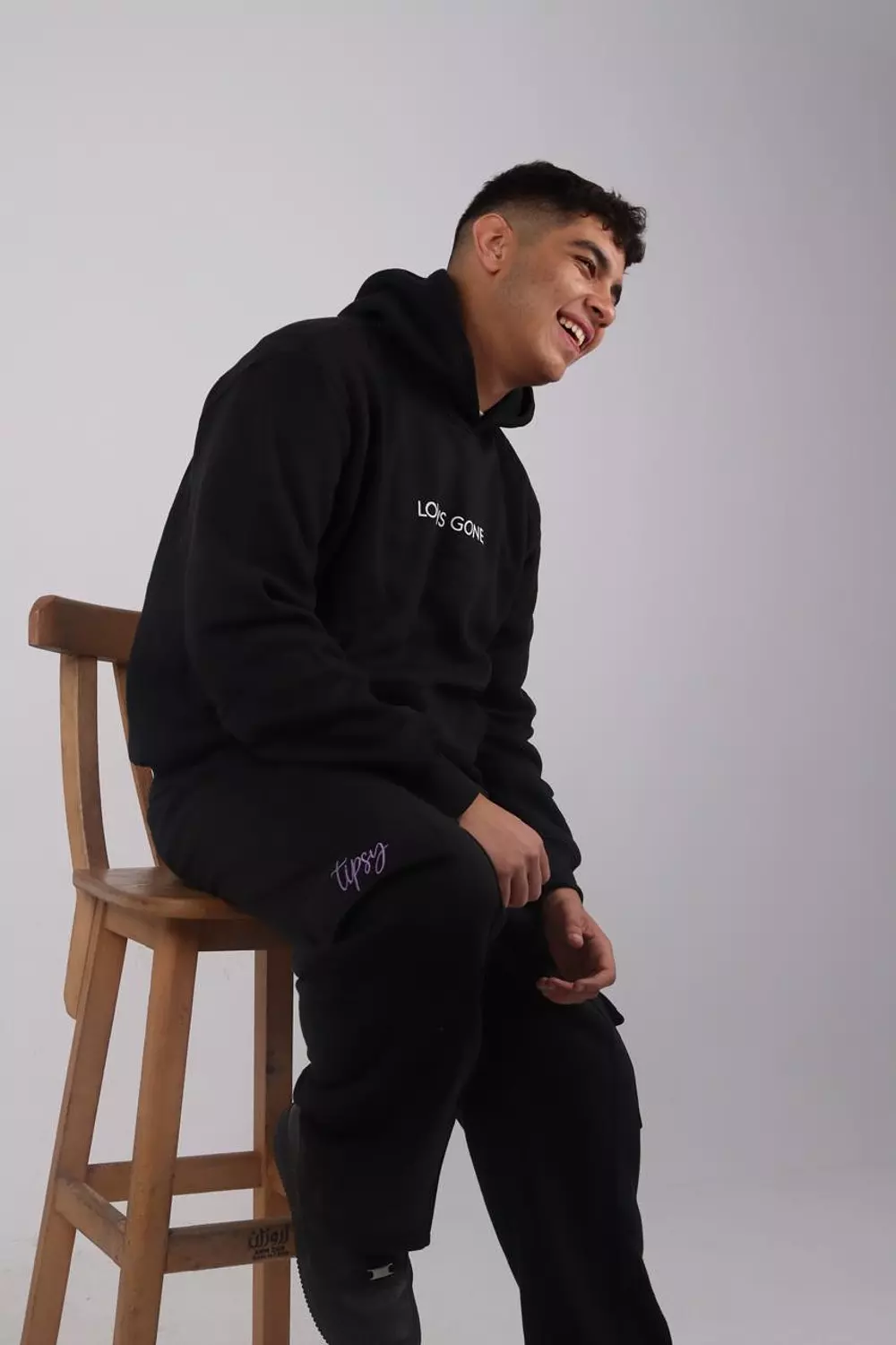 Black Cargo Sweatpants 1