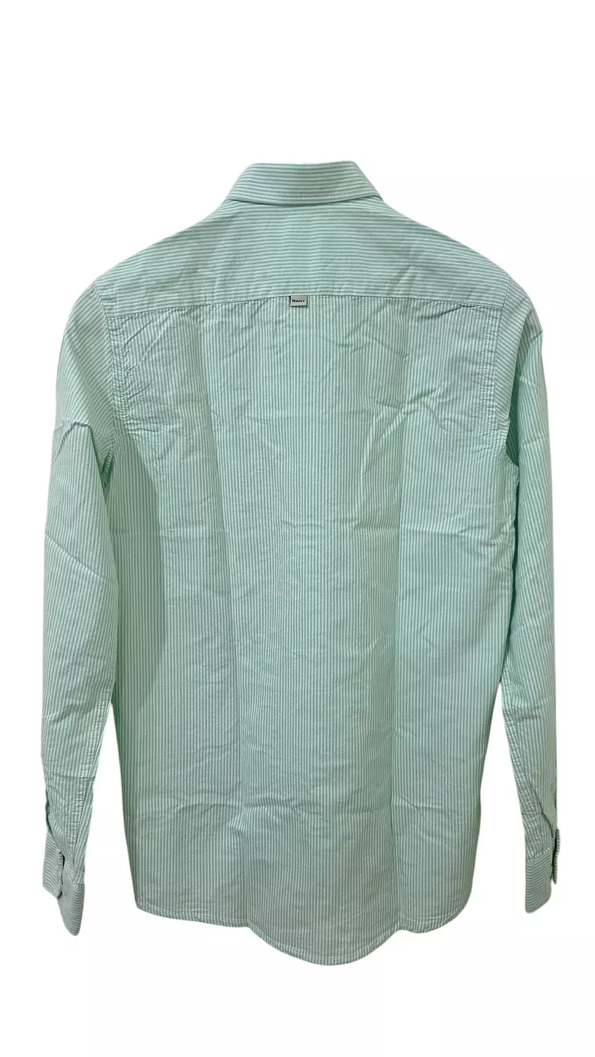 REG OXFORD BANKER STRIPE SHIRT-BRIGHT GREEN 4