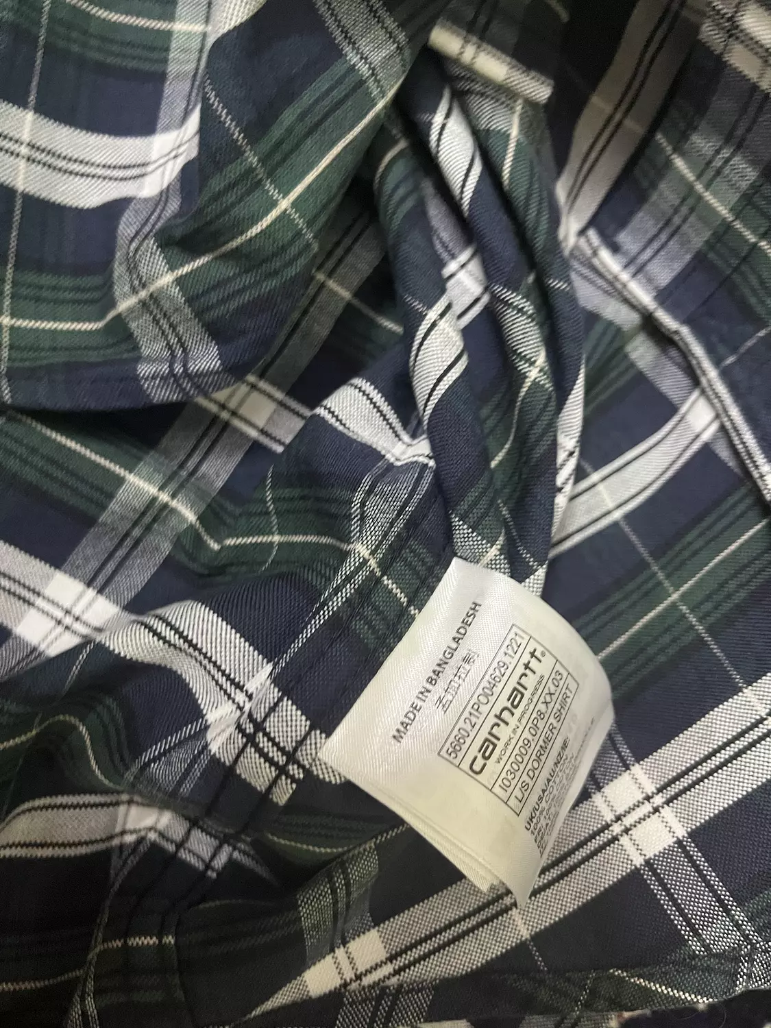 Carhartt plaid Long sleeve shirt 2