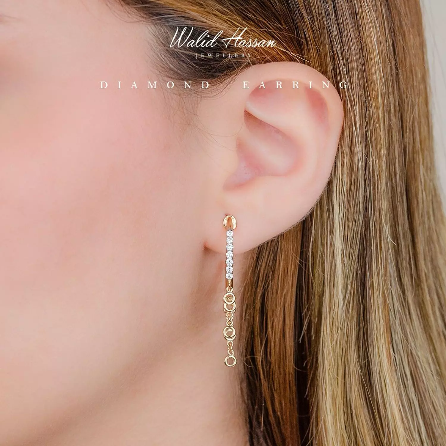 diamond earring 966