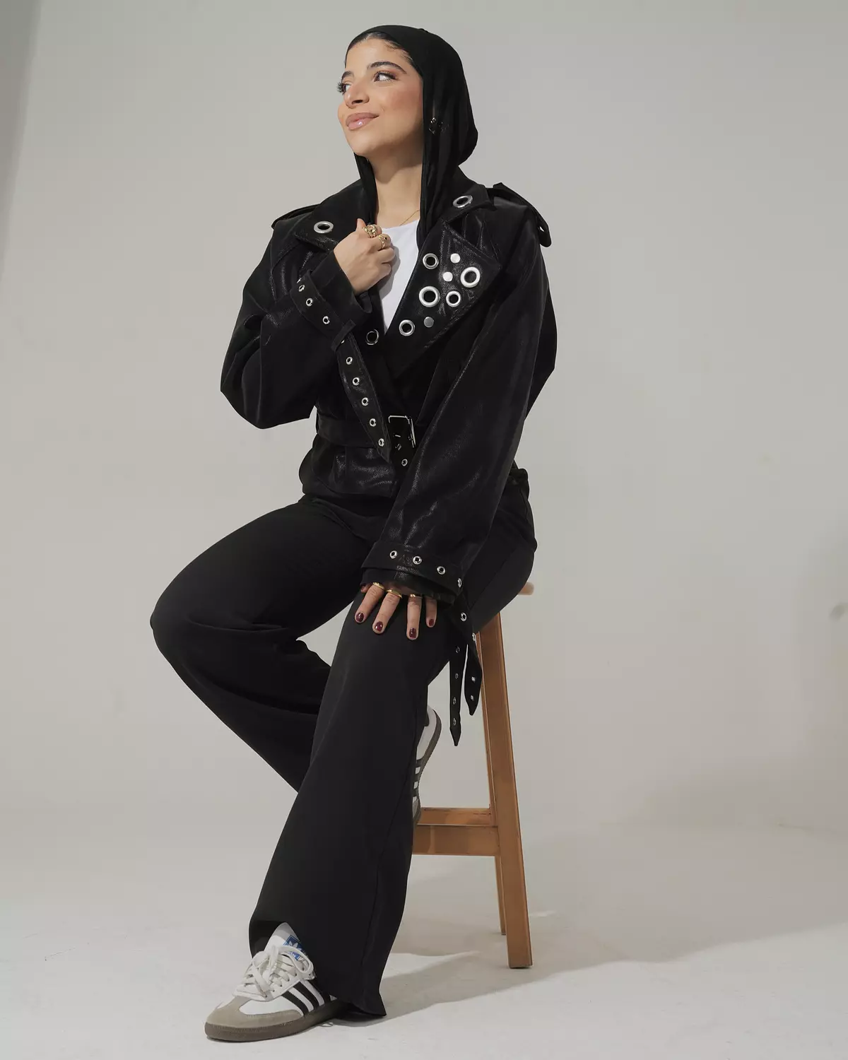 Noir Belted Jacket 6