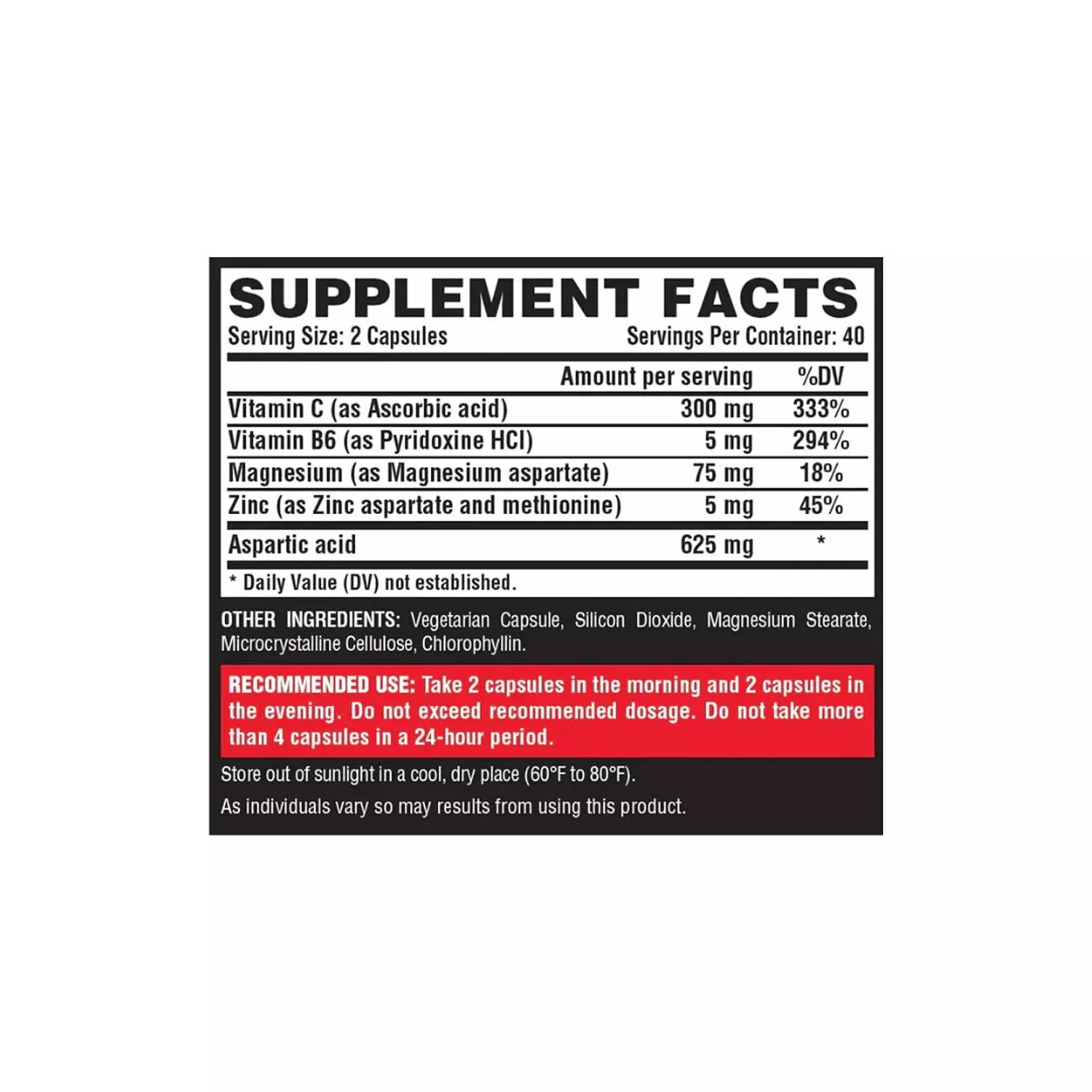 Nutrex Vitrix Testosterone Support – 60 Caps (30 Servings) for Hormonal Balance & Vitality hover image