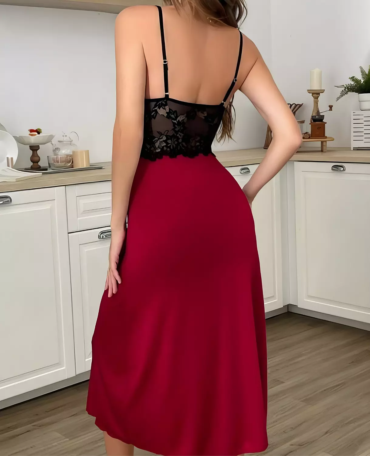 Maxi Gown with High Slit 14