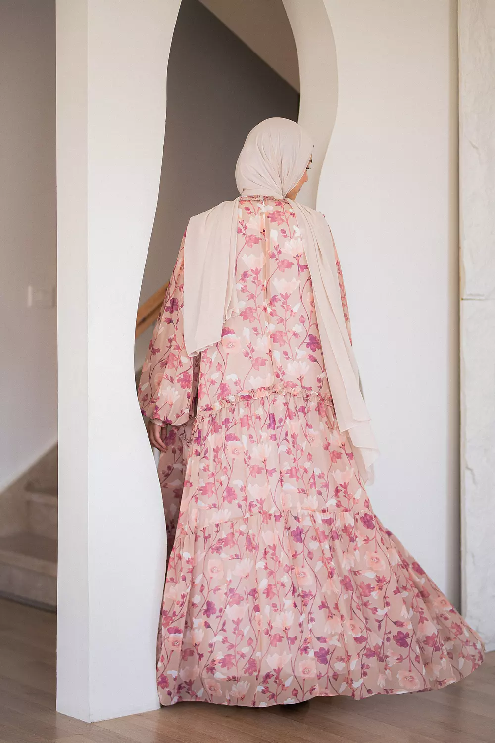 Vanilla Chiffon Dress with Full Lining 1