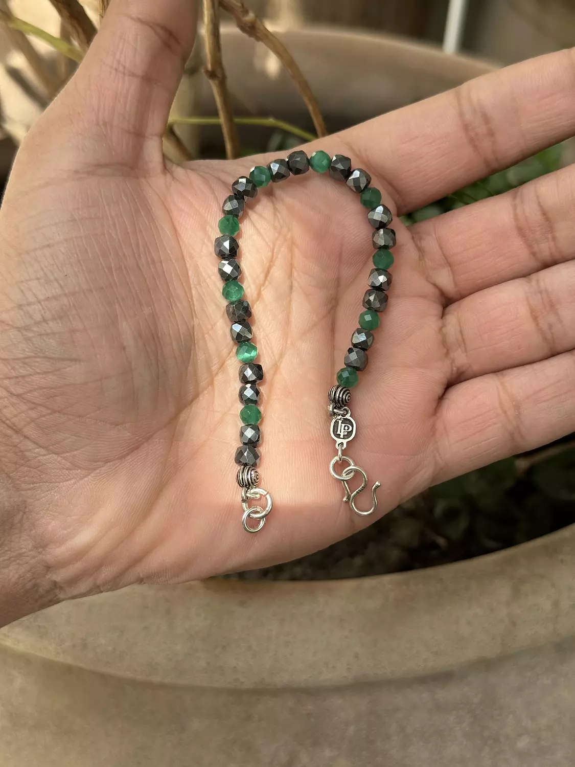 Hematite Agate fusion Bracelet hover image
