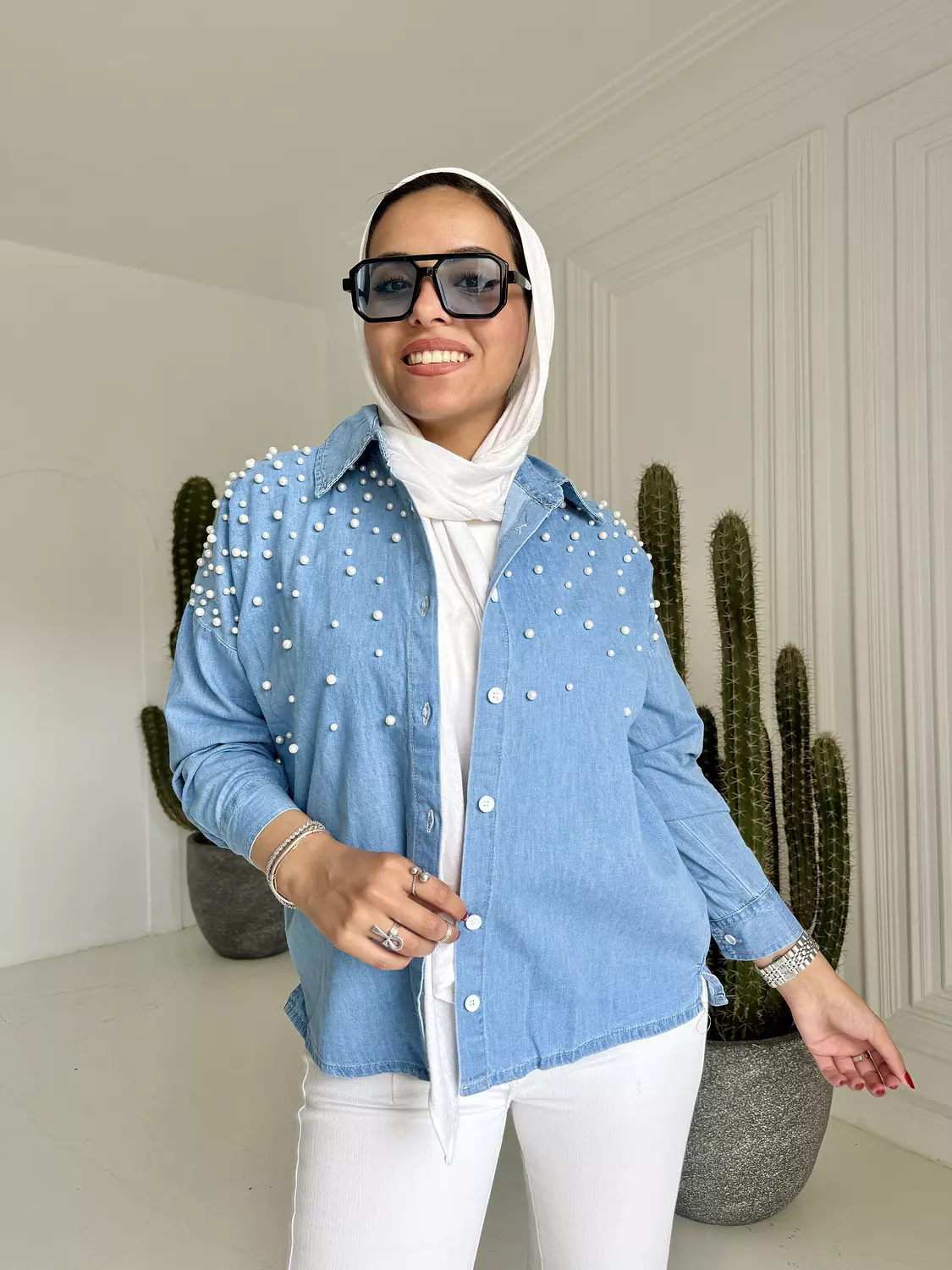 Pearl Denim Shirt 16