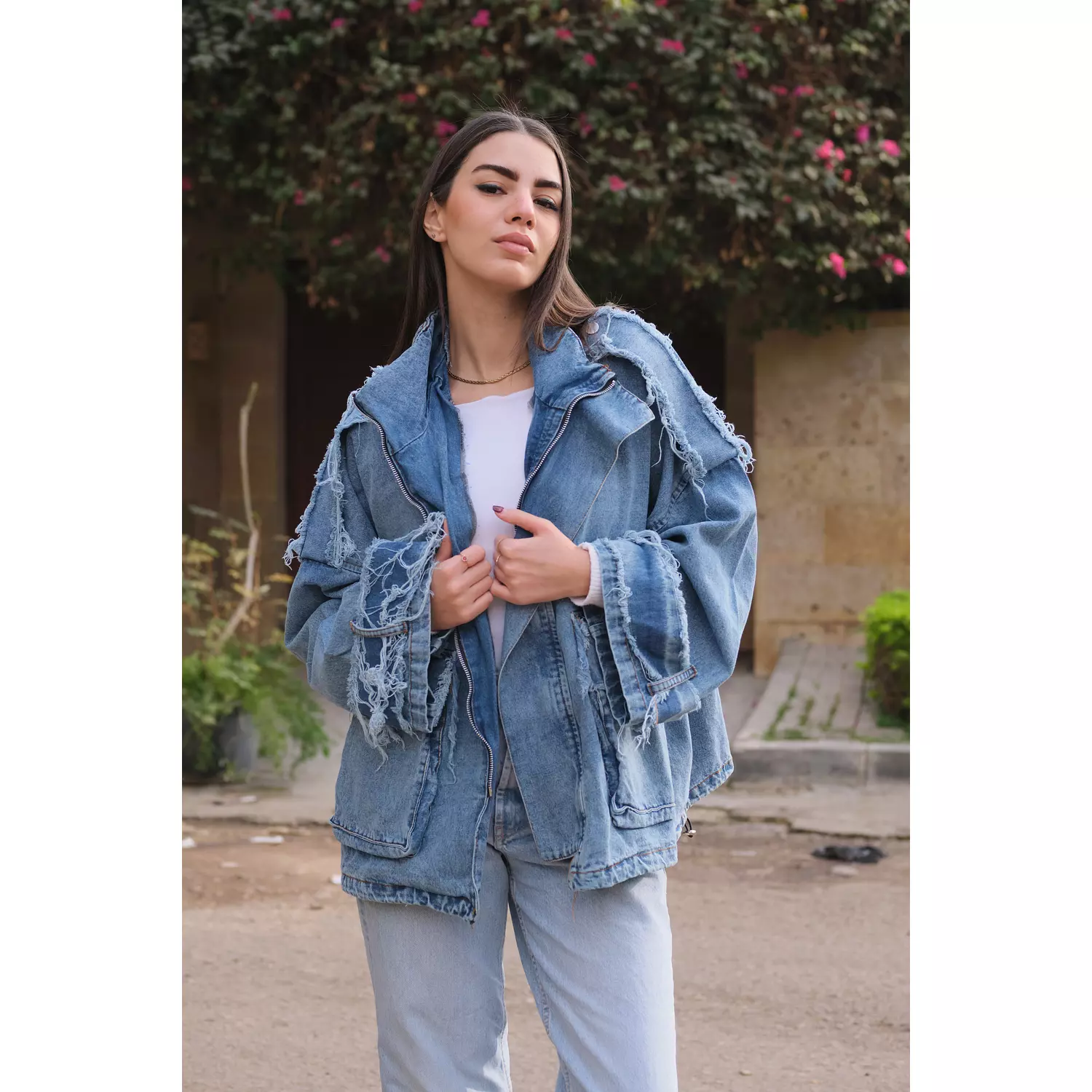 Edgy Denim Jacket image