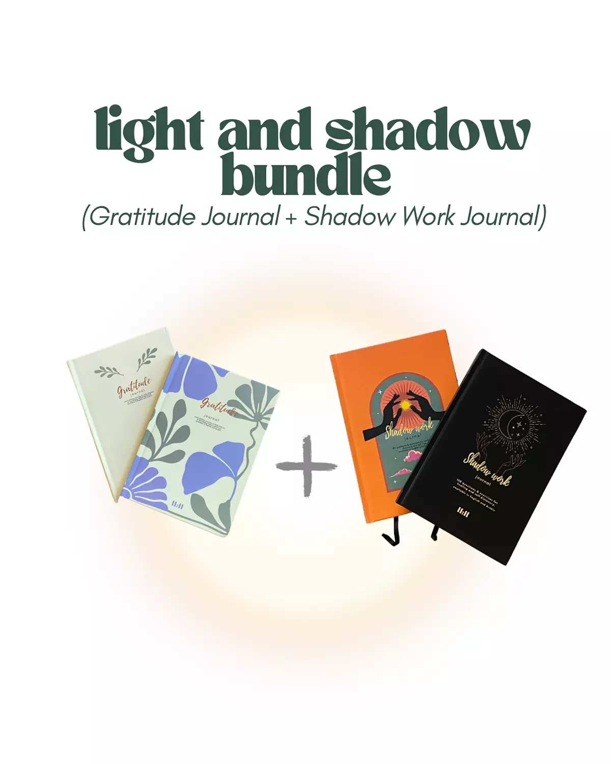 Light & shadow bundle (Gratitude & shadow work journals)