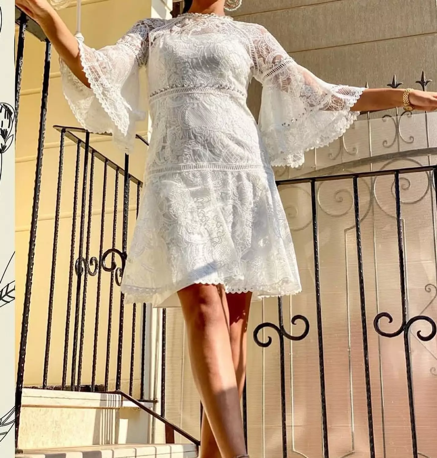 Lace Short Dress  image