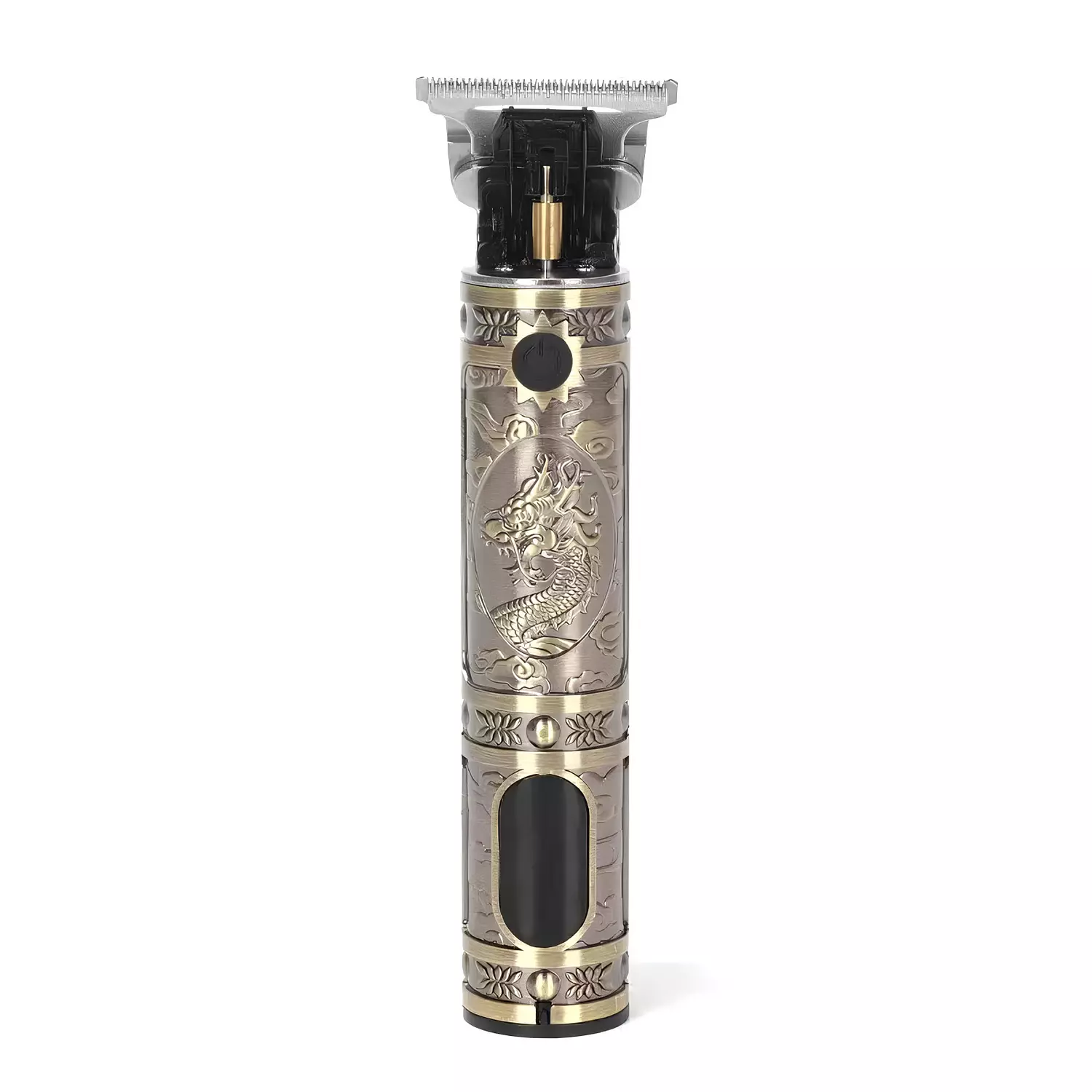 Kemei KM-T9 Gold Trimmer with LED Screen USB Charging 4 Combs image
