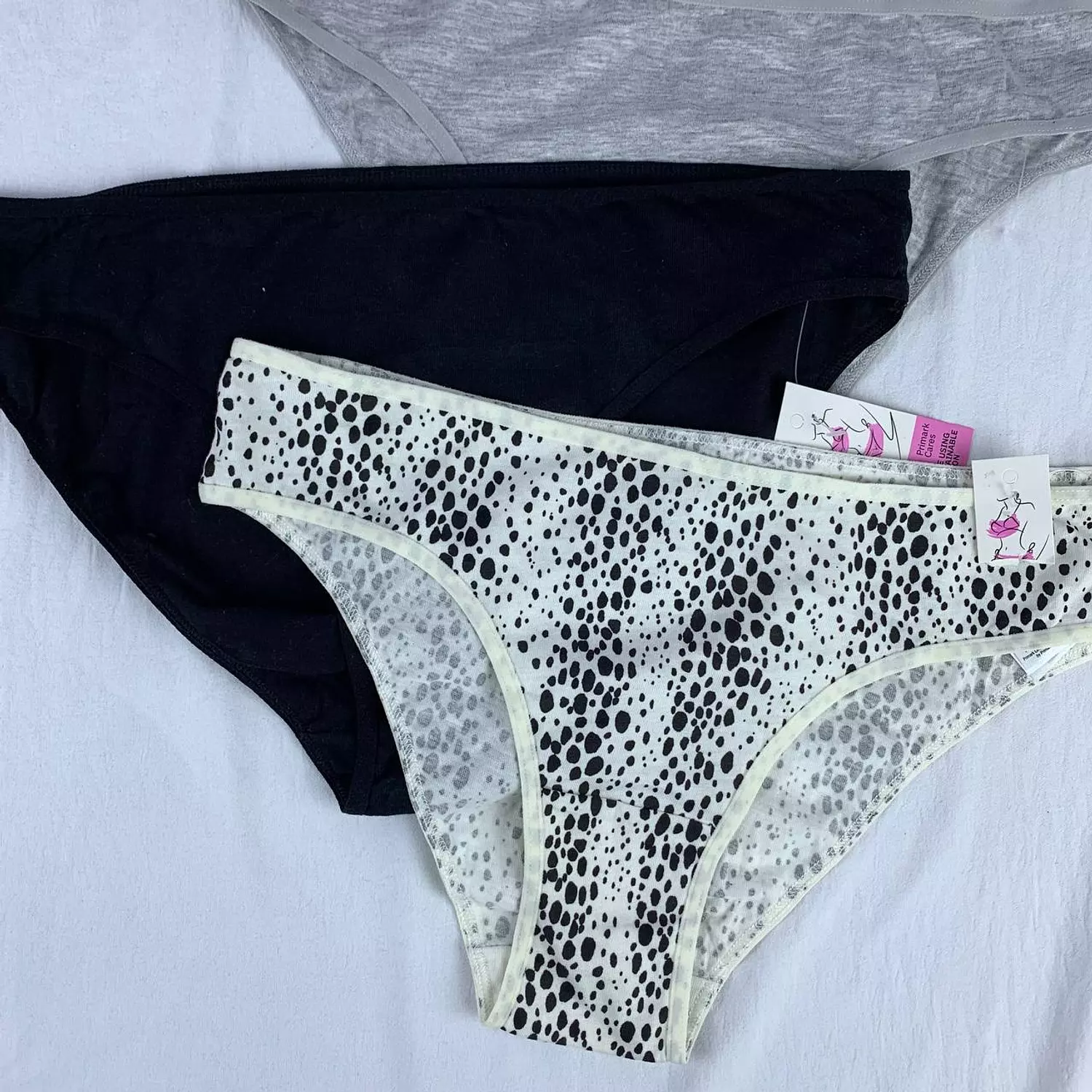 3 piece cotton panty set from primark   Size S fit s  M   hover image