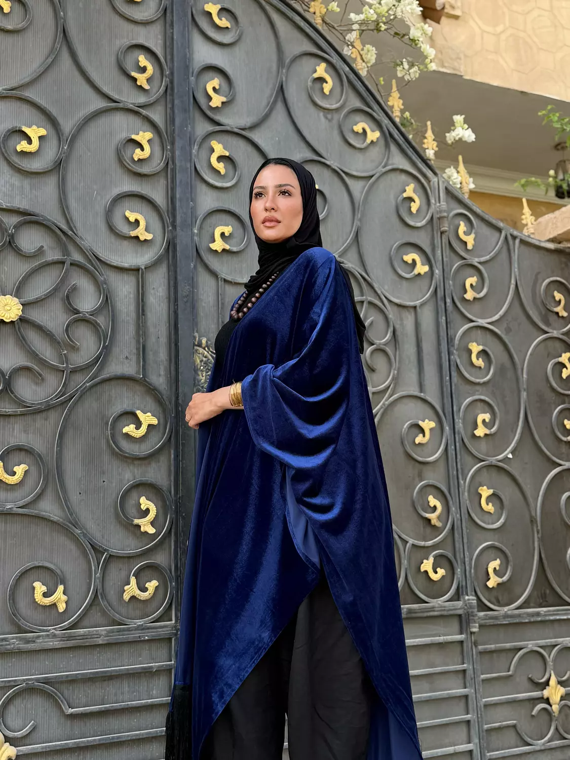 Halima Royal Blue Kaftan 3