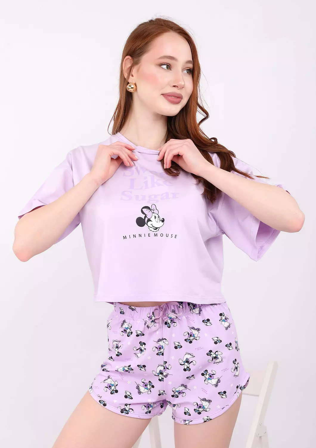 S236 Minnie mouse Short Pajama Set  4