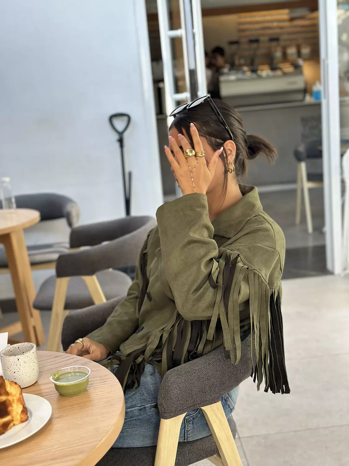 Fringed suede winter jacket  7