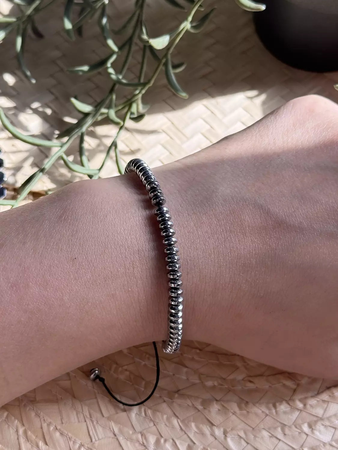 Hematite Silver Bracelet ( Stock ) 1