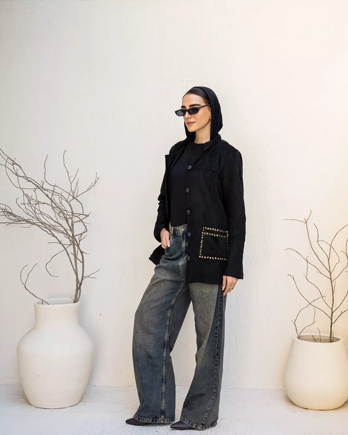 Studded Jacket in black 1