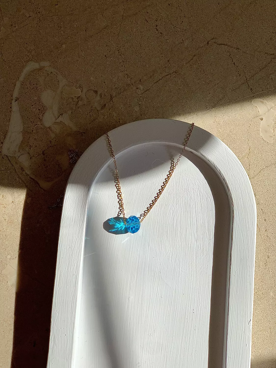 Water crystal necklace  2