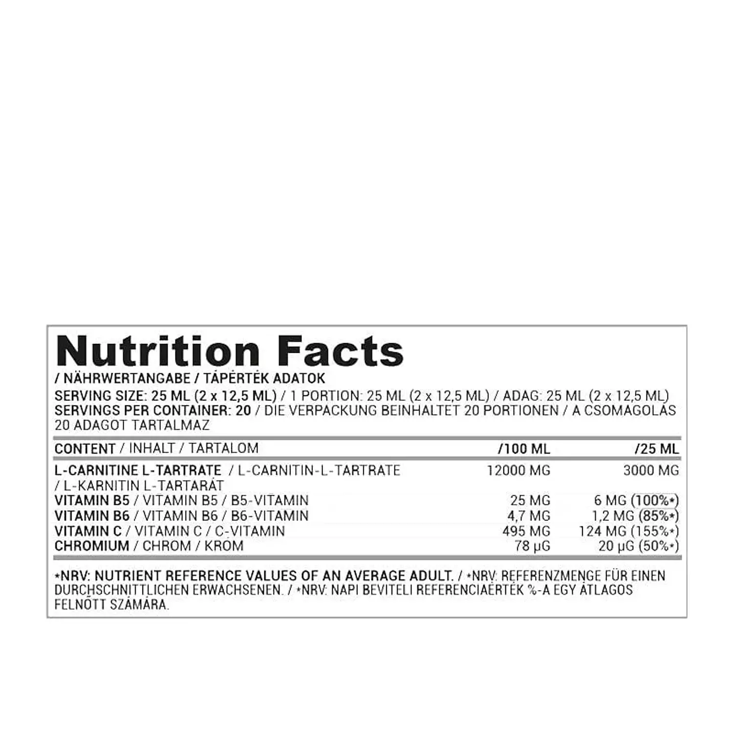 Nutriversum L-Carnitine Liquid 3000 ml hover image