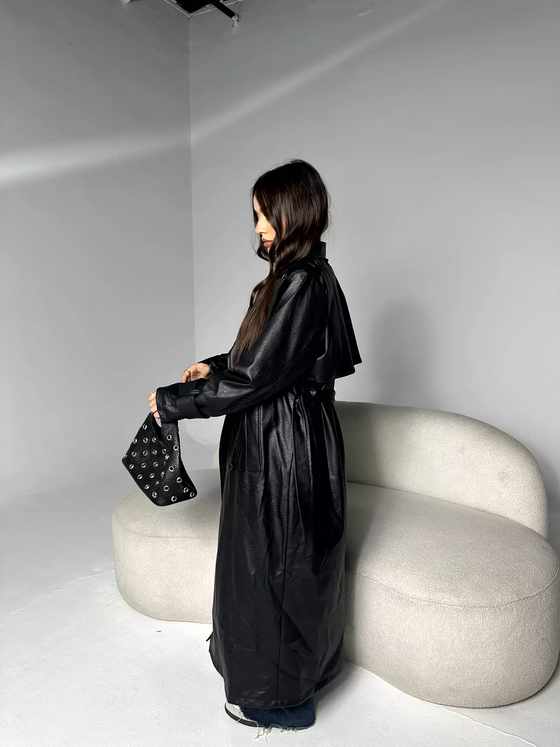 Leather Trench Coat 4