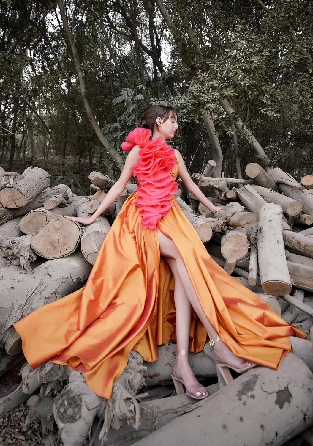 Ruffle Gown 2
