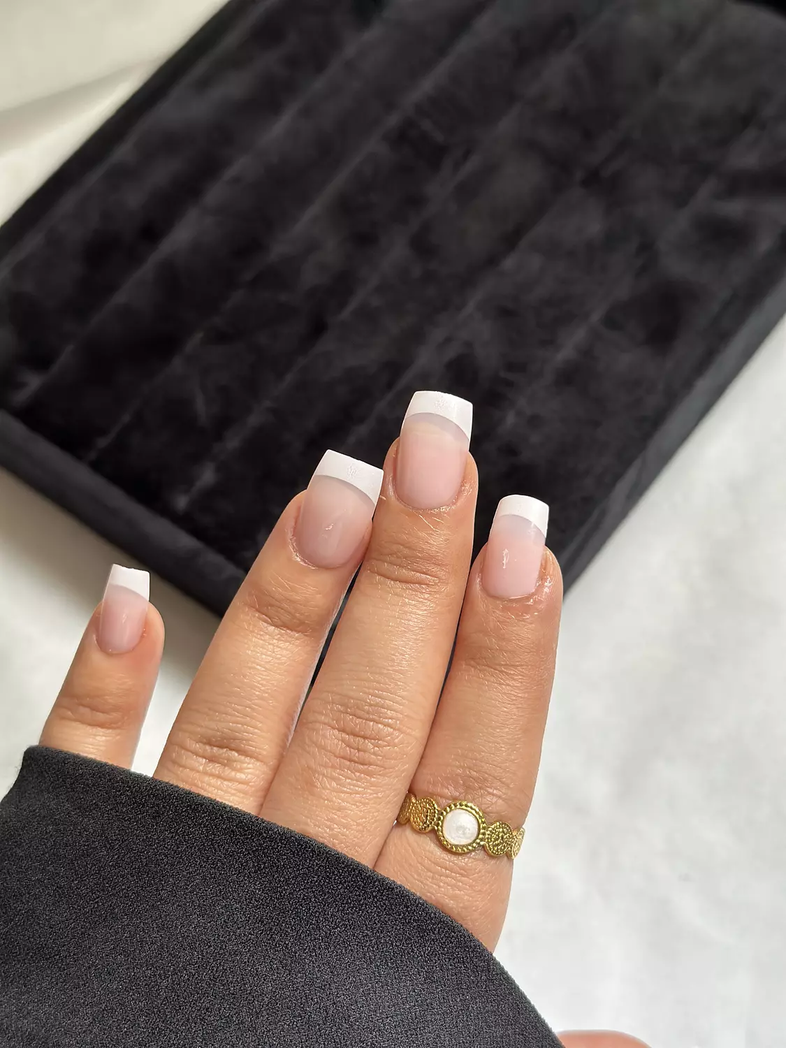 Circles white stone Ring 2