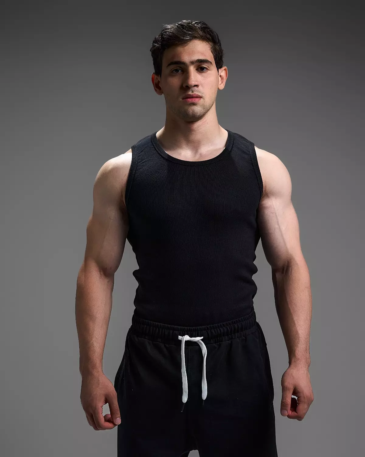 RIBBED TANKS - black hover image