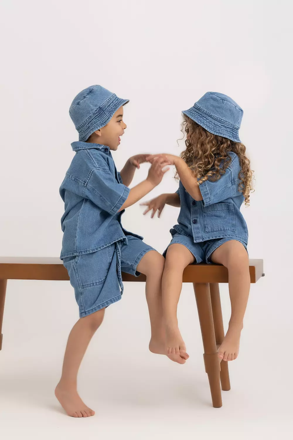 The Kiko Denim Kids Half-Sleeve Shirt 5