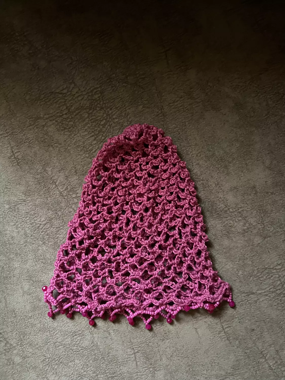 Pink cloud crochet hat 2