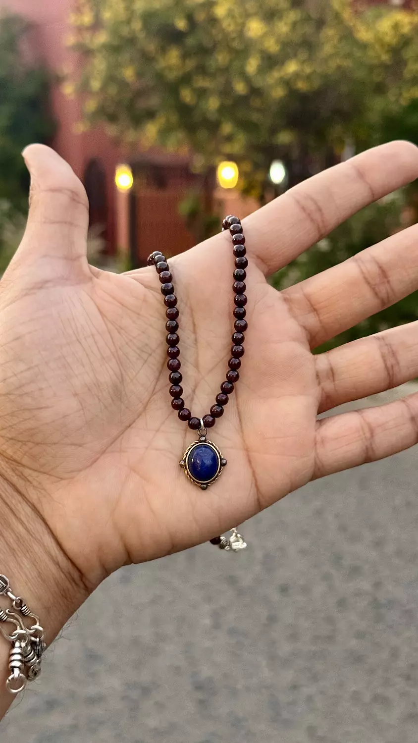 Crimson Lapis Necklace  image