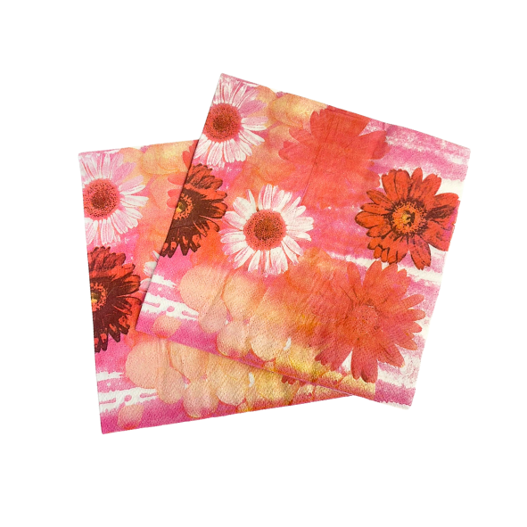 Rose & Pink Flowers Napkins