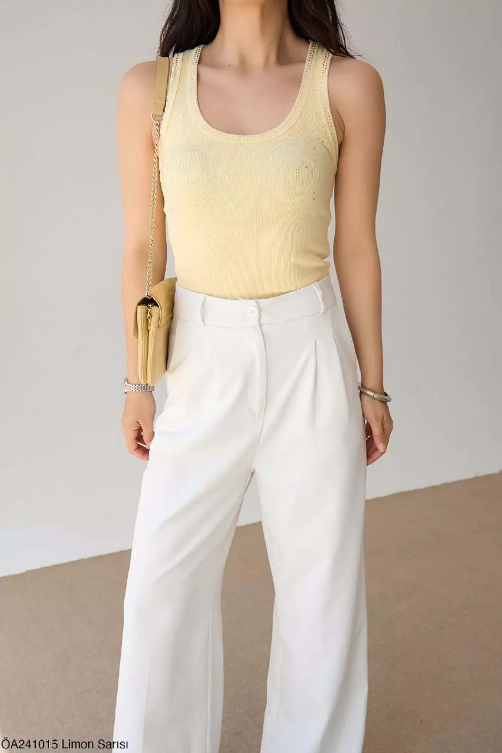 Butter Yellow Strass Top 2