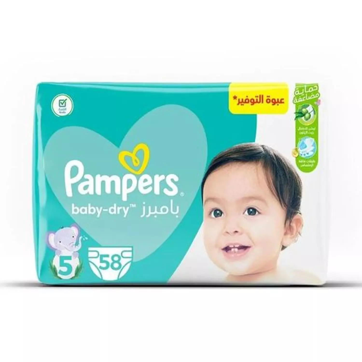 PAMPERS BABY-DRY SIZE 5 - 58PCS image