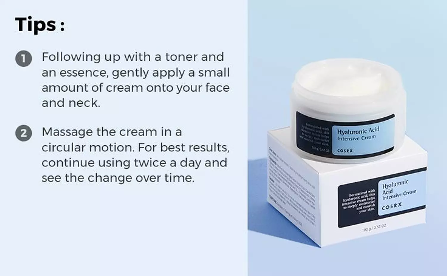 COSRX – Hyaluronic Acid Intensive Cream (100g) 1