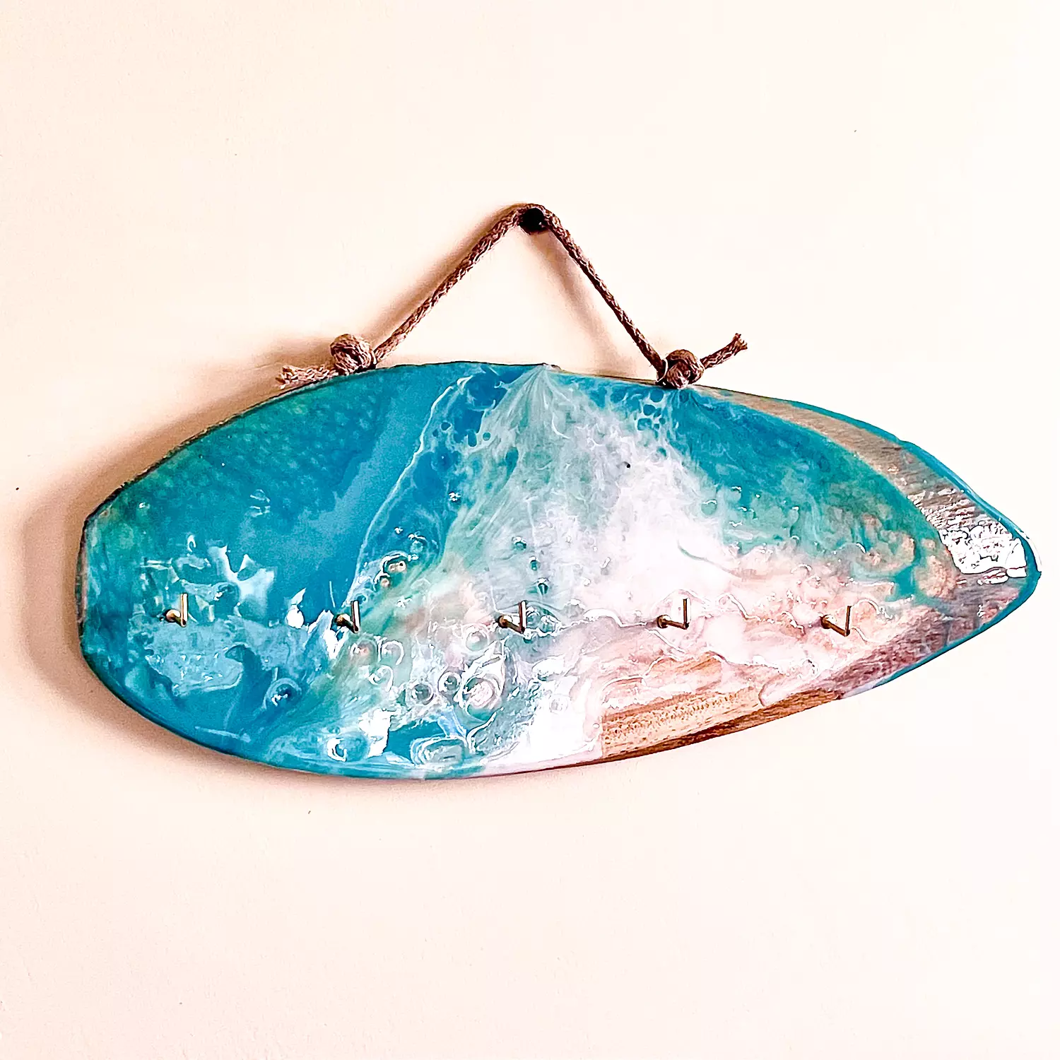 Tree log Key Holder 4