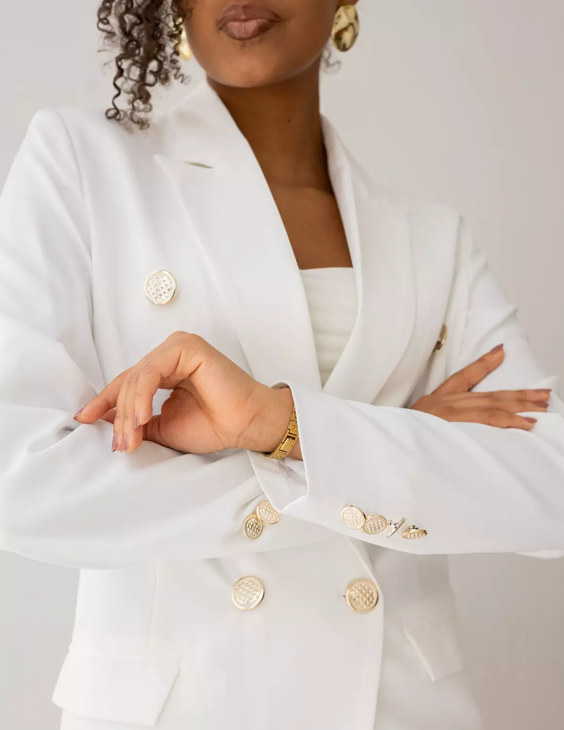 Majestic White double breasted blazer   3