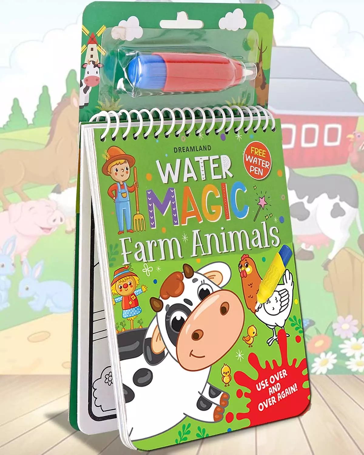 Water Magic Farm Animals- With Water Pen - Use over and over again image