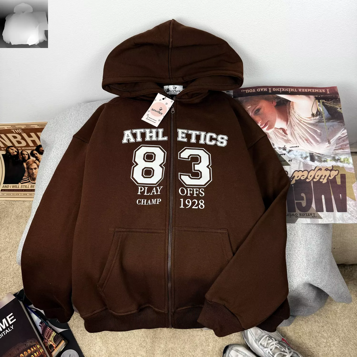 Athletic Zip-up Hoodie 4