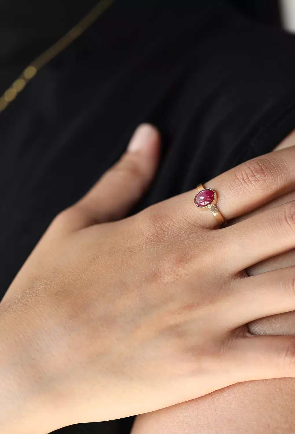 Star Ruby gold ring 2