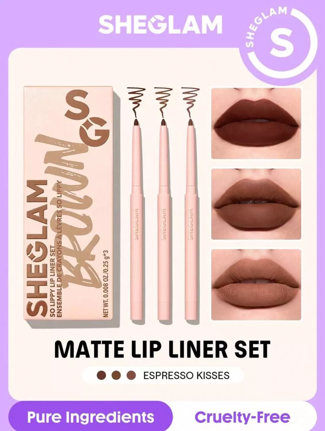 Sheglam so lippy lip liner set hover image