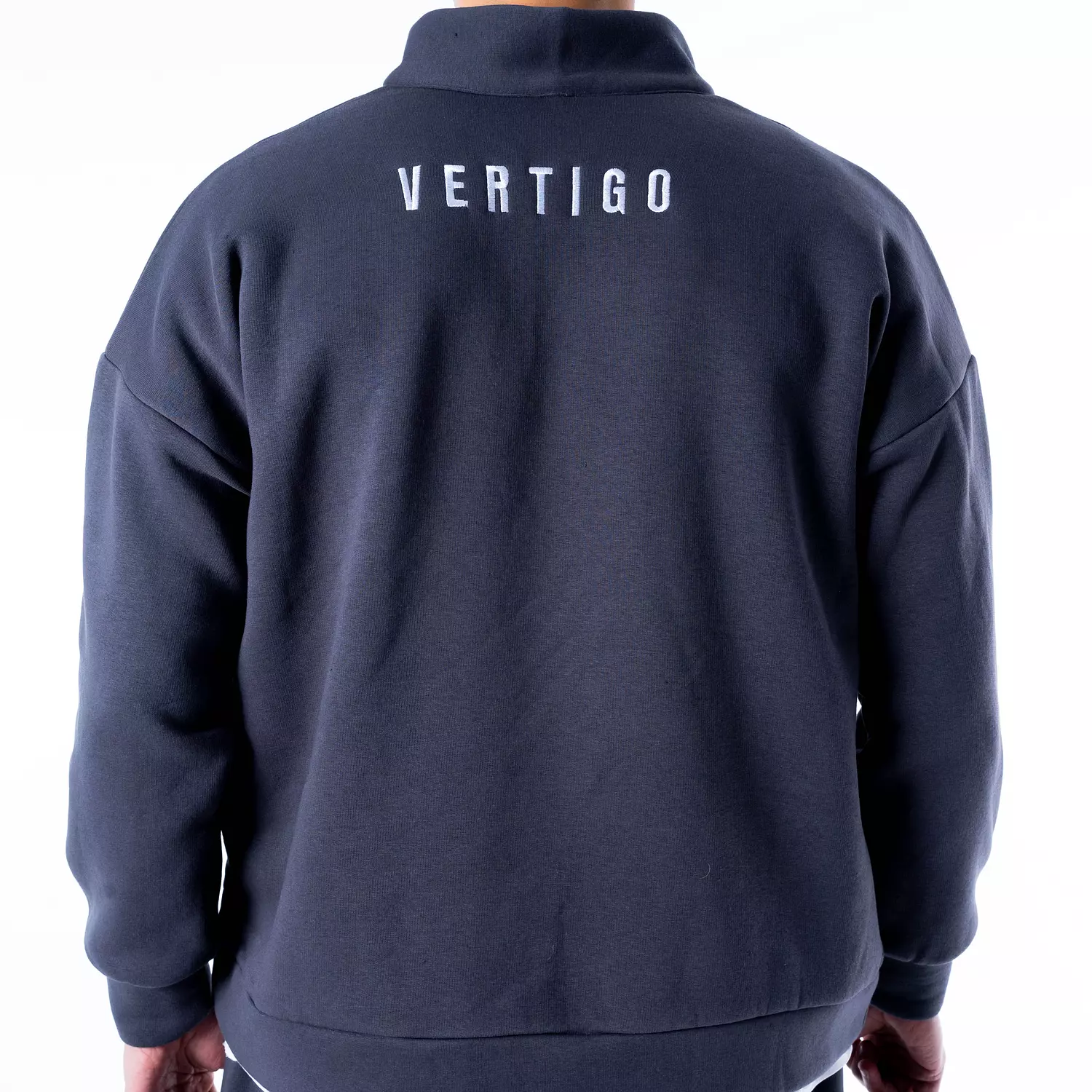 Unisex Quarter Zip Sweatshirt In Grey  3