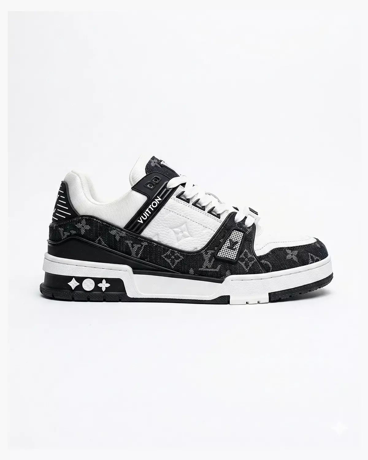LV Men Shoes - Black & White  3