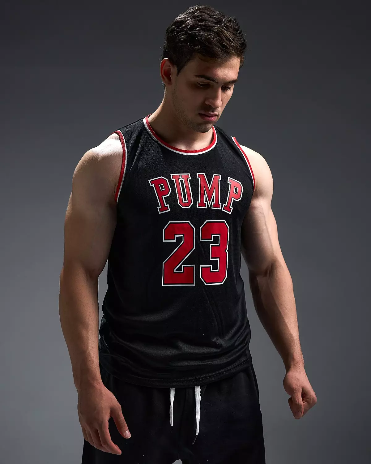 JERSEY TANK TOP-black 5