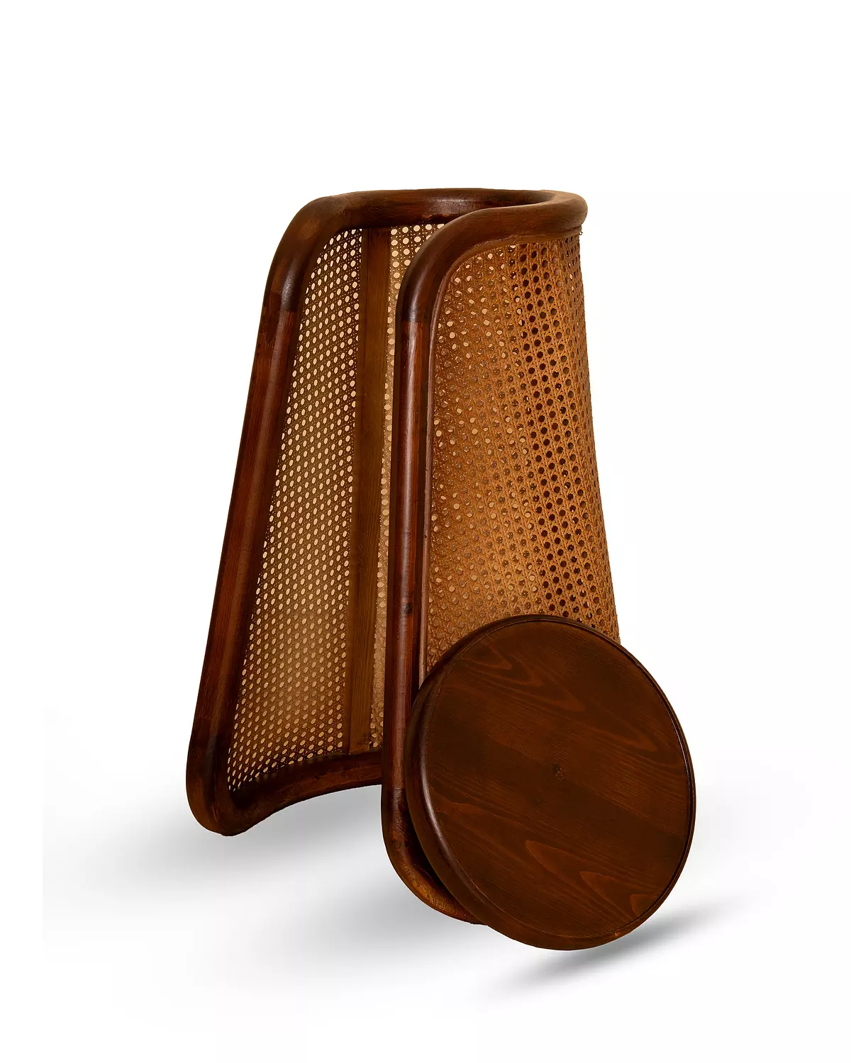 Cane infused side table image