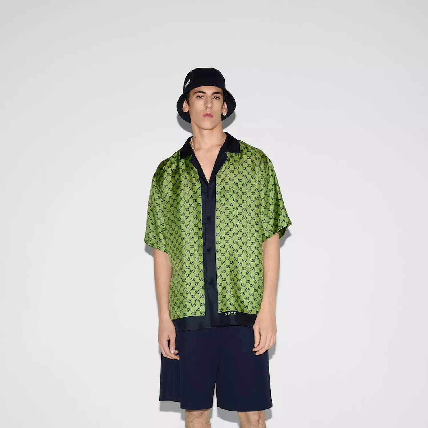 PRINTED SILK SHIRT SET 3