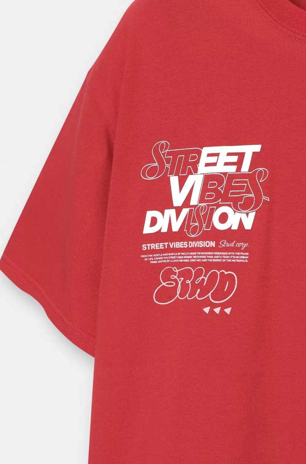 Pull&bear Stwd Red T-shirt 4