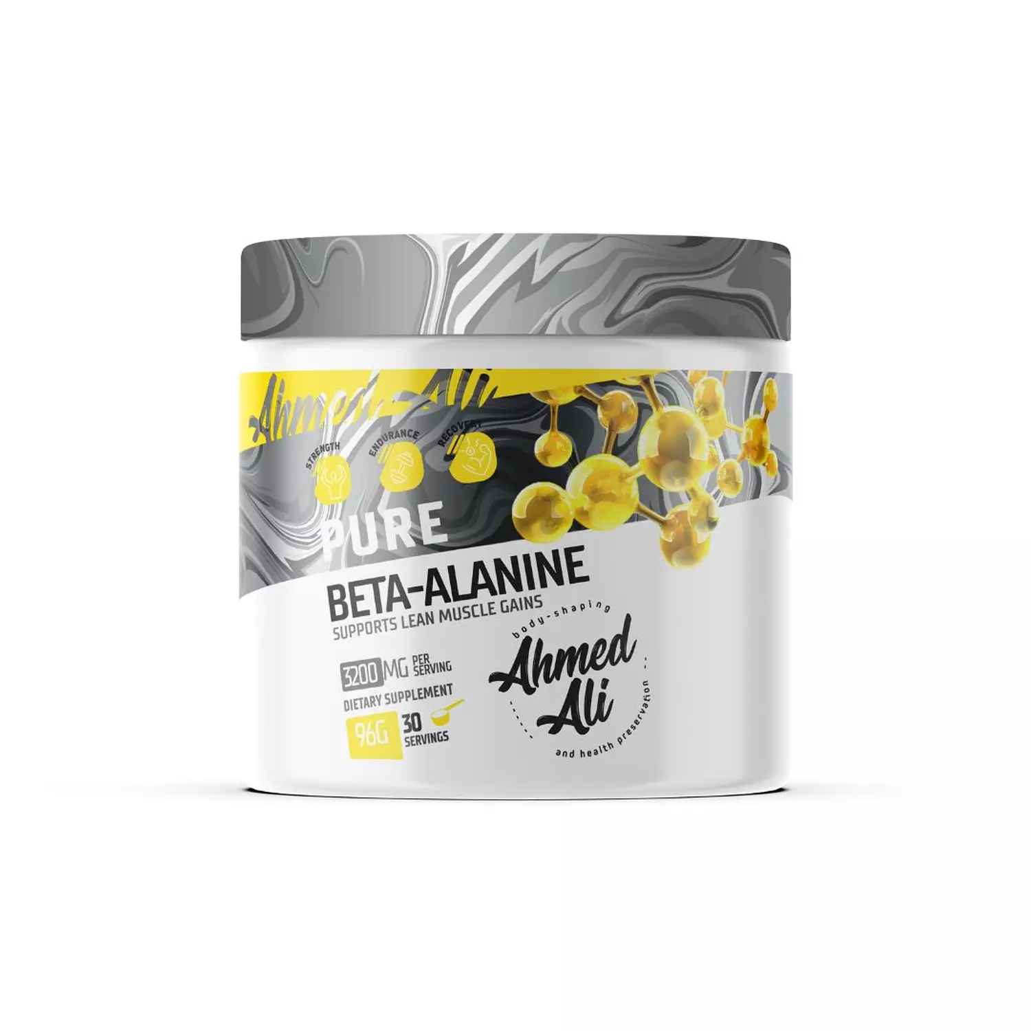 Ahmed Ali Nutrition Pure Beta-Alanine | 3200mg for Maximum Endurance – 96g image