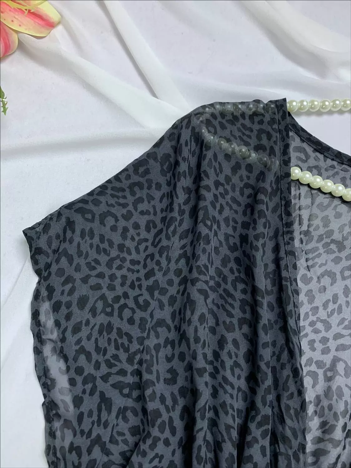 Chiffon leopard print burkini cover made in Germany 2